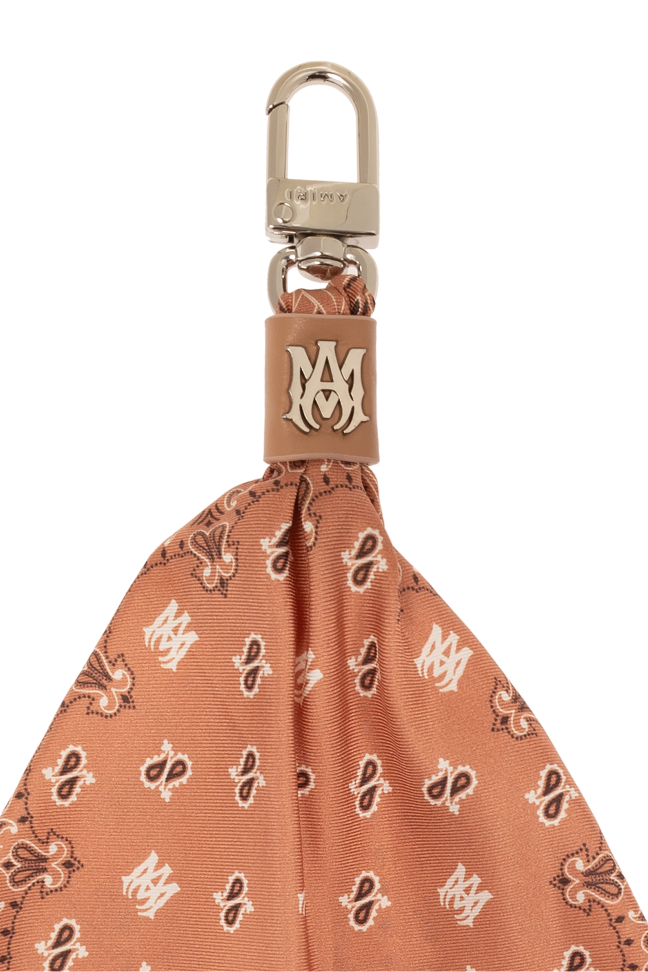 AMIRI Silk outlet Red Bandana Keychain